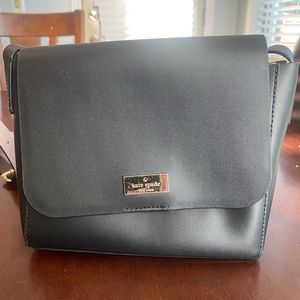 Kate Spade black with gold hardware crossbody